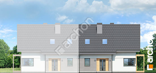 Передній фасад Будинок в хлорофітумі (АБ)