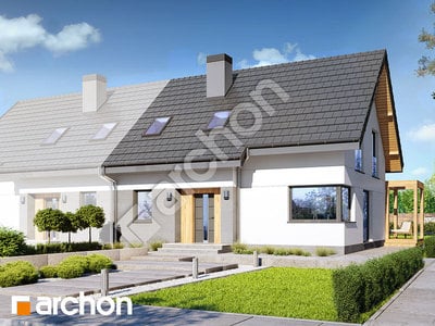 Проект дома ARCHON+ Дом в хлорофитуме (АБ) 