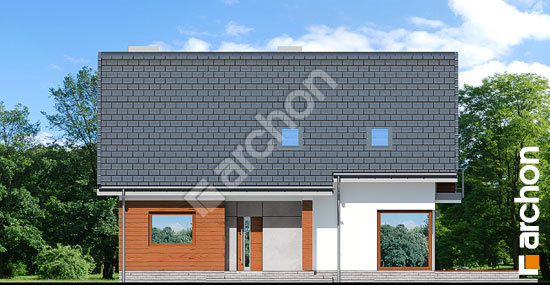 Передній фасад Будинок в яблонках 7 (Т)