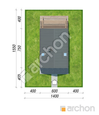 Проєкт будинку ARCHON+ Літній будиночок над джерельцем 3 Ситуація