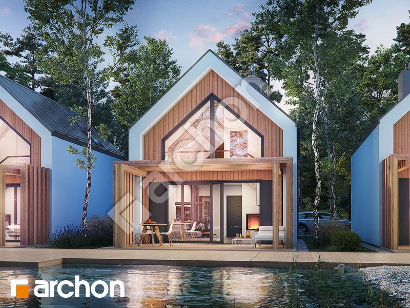 Проект дома ARCHON+ Летний домик у ручья 3 Вид 1