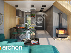 Проект дома ARCHON+ Летний домик у ручья 3 дневная зона (визуализация 1 вид 1)