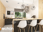 Проект дома ARCHON+ Дом в сафлоре визуализация кухни 1 вид 1