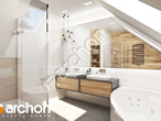 Проект дома ARCHON+ Дом в сафлоре визуализация ванной (визуализация 3 вид 1)