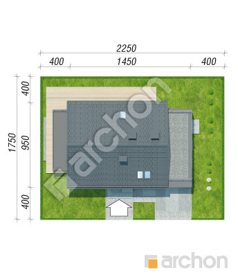 Проект дома ARCHON+ Дом в сафлоре Ситуація