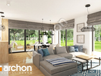Проект будинку ARCHON+ Будинок у сафлорі денна зона (візуалізація 1 від 4)