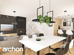 Проект дома ARCHON+ Дом в сафлоре дневная зона (визуализация 1 вид 3)