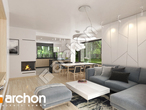 Проект будинку ARCHON+ Будинок в медовниках (Г2) денна зона (візуалізація 1 від 4)