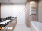 Проект будинку ARCHON+ Будинок в кронселах  візуалізація ванни (візуалізація 3 від 2)