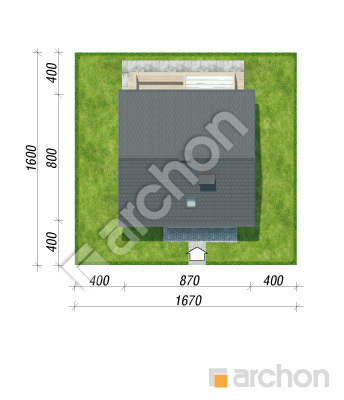 Проект дома ARCHON+ Дом в кронселах Ситуація