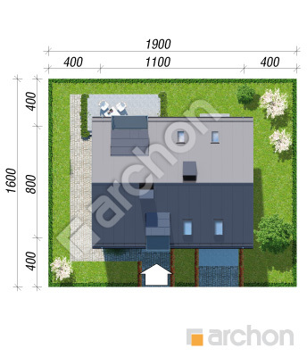 Проект дома ARCHON+ Дом в химонантах Ситуація