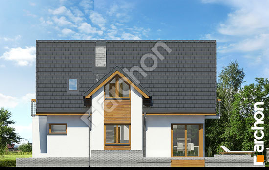 Бочний фасад Будинок в абрикосах (H) вер.2