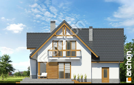 Дворовой фасад Дом в абрикосах (H) вер.2