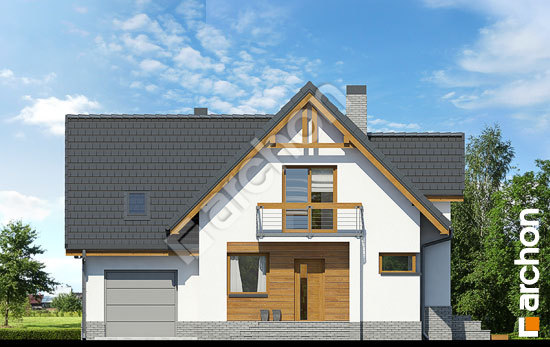 Передній фасад Будинок в абрикосах (H) вер.2