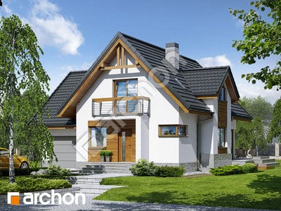 Проект дома ARCHON+ Дом в абрикосах (H) вер.2 