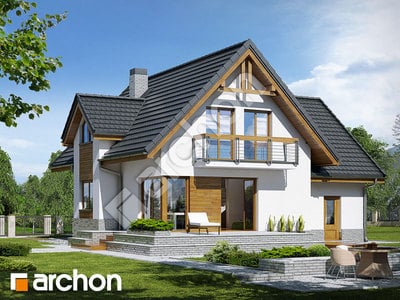 Проект будинку ARCHON+ Будинок в абрикосах (H) вер.2 Вид 2