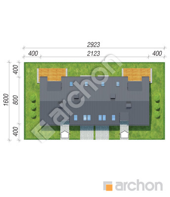Проект дома ARCHON+ Дом в химонантах (Р2) Ситуація