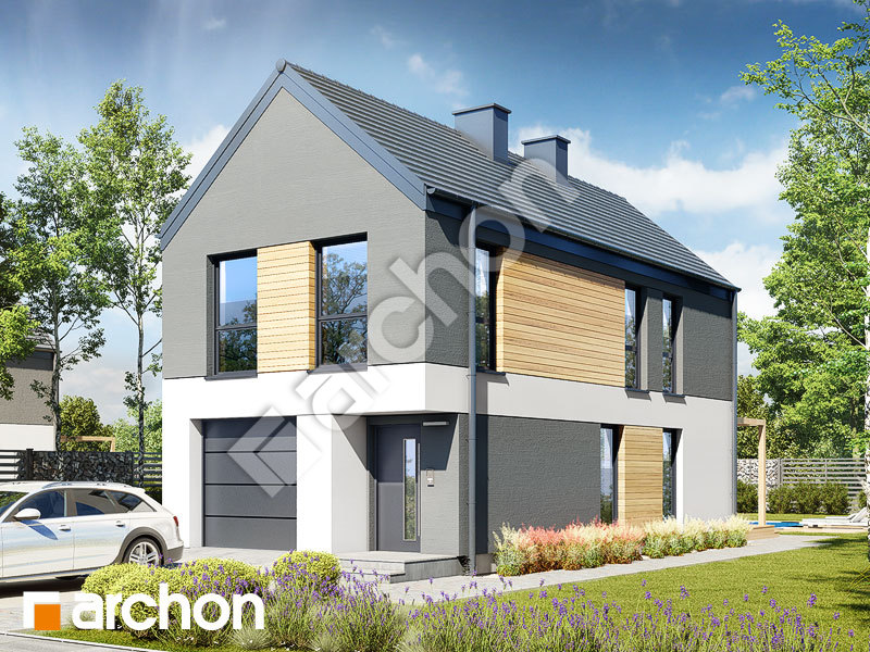 Проект дома ARCHON+ Дом в черной смородине 2 (Г) Вид 1