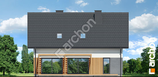 Дворовой фасад Дом в мимозах 2 (Г)