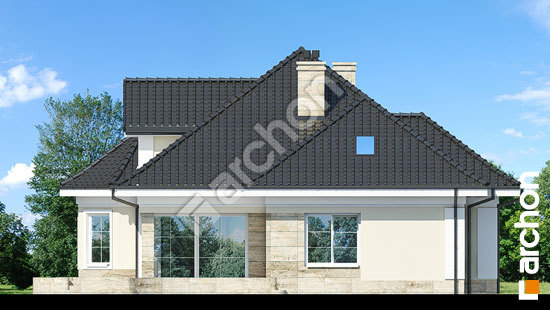 Дворовой фасад Дом под юккой 4