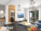Проект будинку ARCHON+ Будинок в фіалках (Р2Б) денна зона (візуалізація 1 від 2)