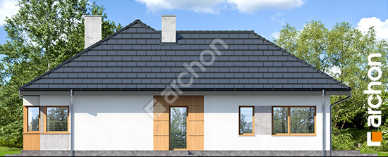 Боковой фасад Дом в алоказиях