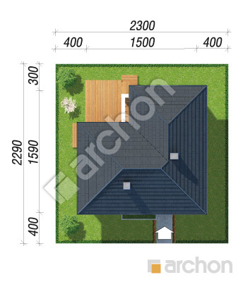 Проект дома ARCHON+ Дом в алоказиях Ситуація