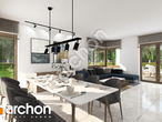 Проект дома ARCHON+ Дом в алоказиях дневная зона (визуализация 1 вид 3)