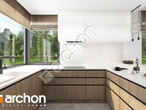 Проект дома ARCHON+ Дом в коммифорах 2 (А) визуализация кухни 1 вид 3