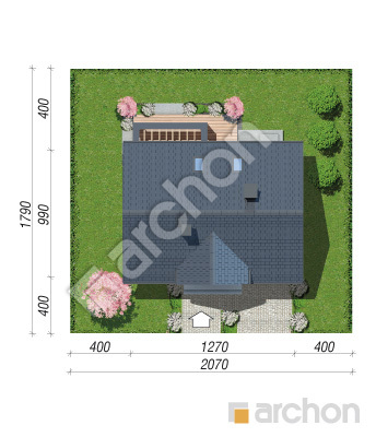 Проект дома ARCHON+ Дом в коммифорах 2 (А) Ситуація