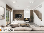 Проект дома ARCHON+ Дом в коммифорах 2 (А) дневная зона (визуализация 1 вид 4)