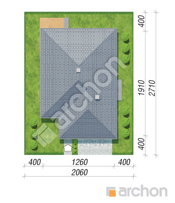 Проєкт будинку ARCHON+ Будинок в ренклодах 2 (Г2Е) Ситуація