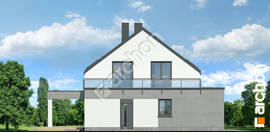 Боковой фасад Дом в аурорах 17 (Г2Е)