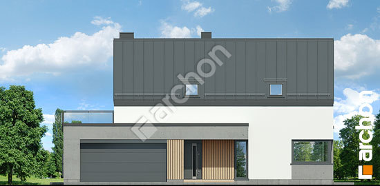 Передний фасад Дом в аурорах 17 (Г2Е)