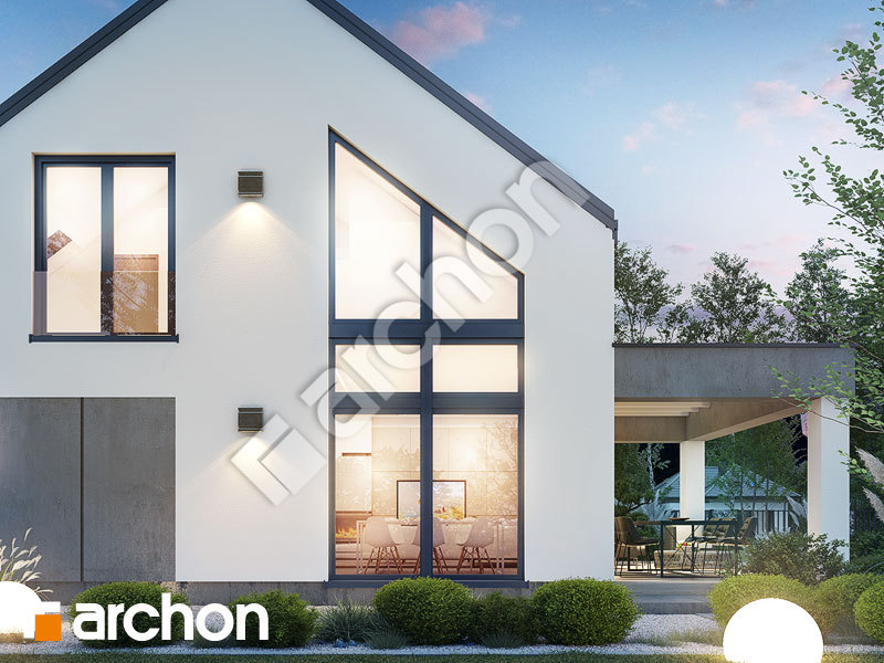 Проект будинку ARCHON+ Будинок в аурорах 17 (Г2Е) Вид 1