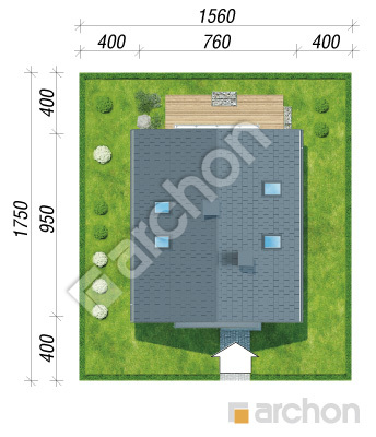 Проект дома ARCHON+ Дом в аркадиях 2 Ситуація