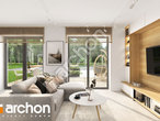 Проект дома ARCHON+ Дом в аркадиях 2 дневная зона (визуализация 1 вид 3)