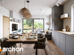Проект дома ARCHON+ Вилла Андреа визуализация кухни 1 вид 1