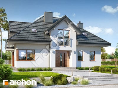 Проект дома ARCHON+ Дом в сливах 2 (П)