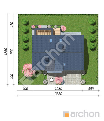 Проект дома ARCHON+ Дом в коммифорах 2 (Г2) Ситуація