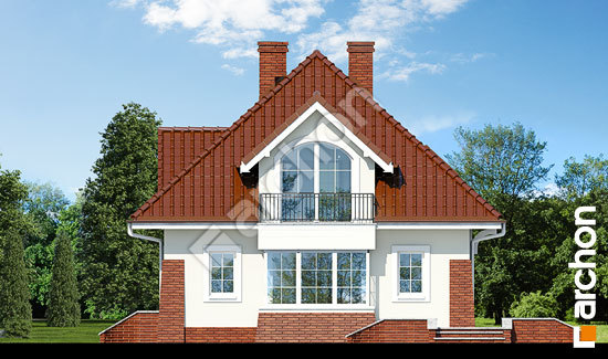 Боковой фасад Дом в клеверках вер.2