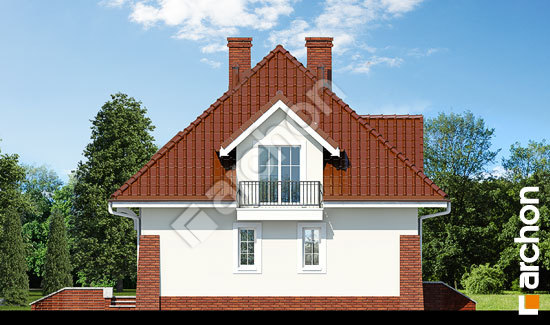 Боковой фасад Дом в клеверках вер.2