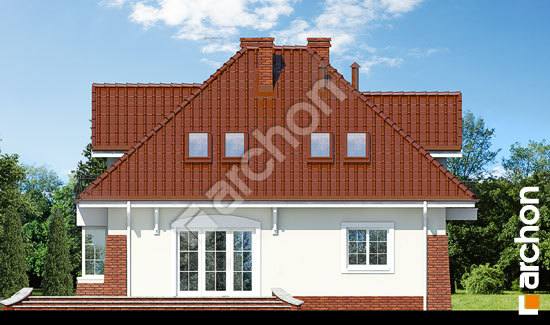 Дворовий фасад Будинок в конюшинках вер.2