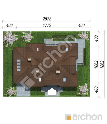 Проект дома ARCHON+ Дом в каллах 3 вер.2 Ситуація