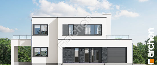 Передний фасад Дом в пернециях