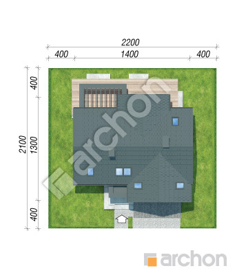 Проект дома ARCHON+ Дом в мирабилисах (Г2) Ситуація