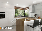 Проект дома ARCHON+ Дом в ветиверии визуализация кухни 1 вид 1