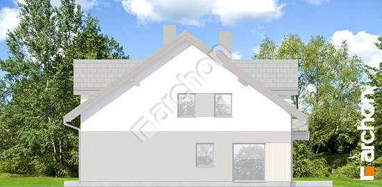 Боковой фасад Дом под гинко 19 (ГБА)