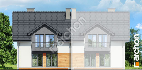 Дворовий фасад Будинок в клематисах 19 (Б)