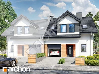 Проект дома ARCHON+ Дом в клематисах 19 (Б) 